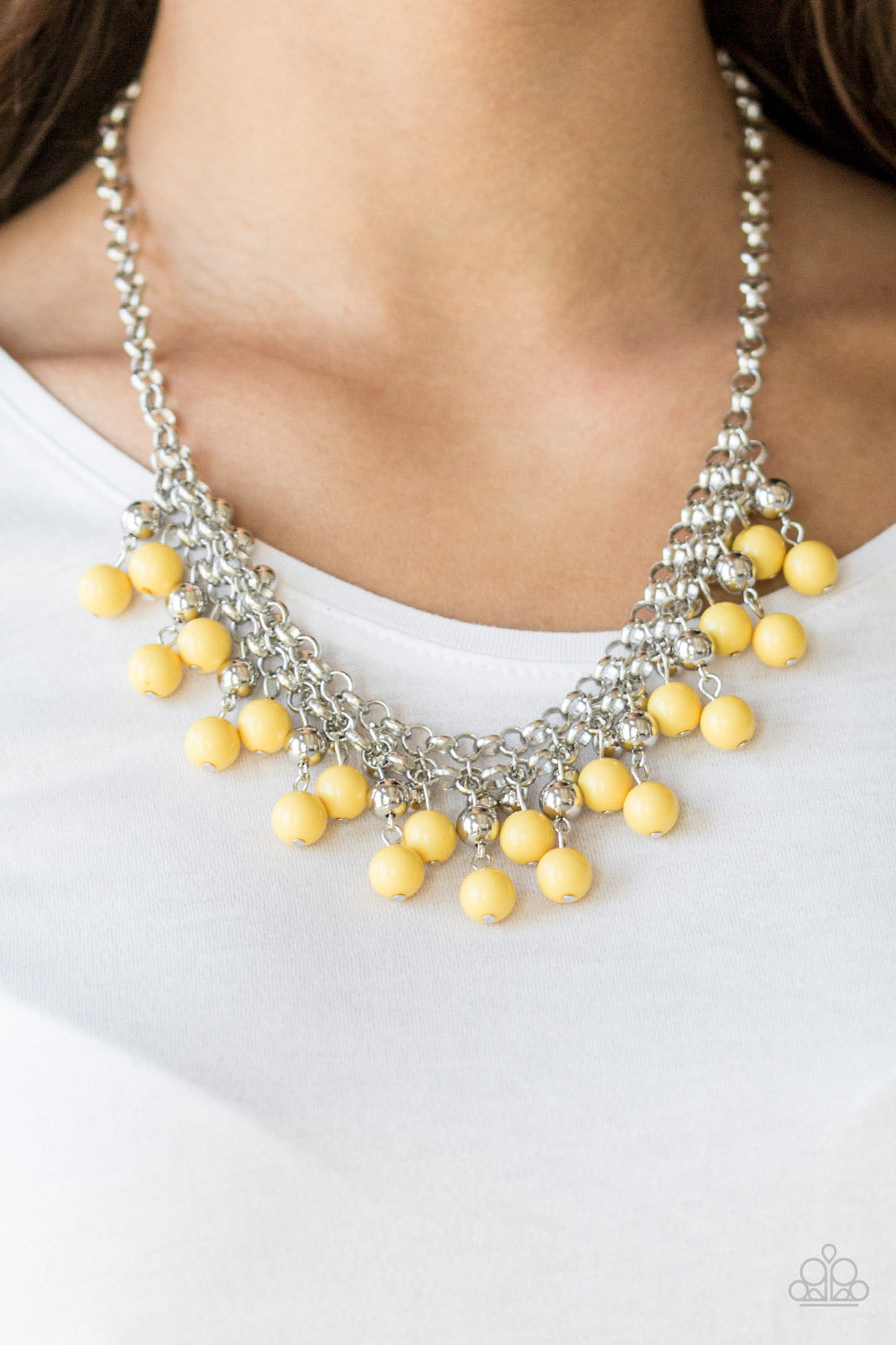 Friday Night Fringe Paparazzi Accessories Necklace with Earrings