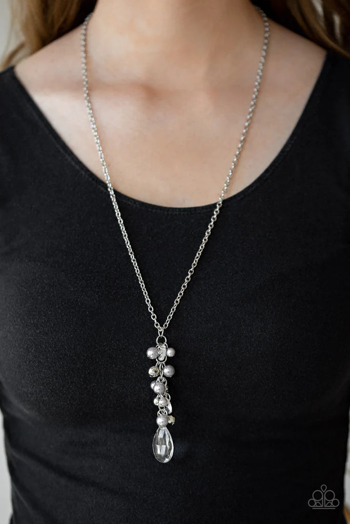 Teardrop Serenity Paparazzi Accessories Necklace with Earrings