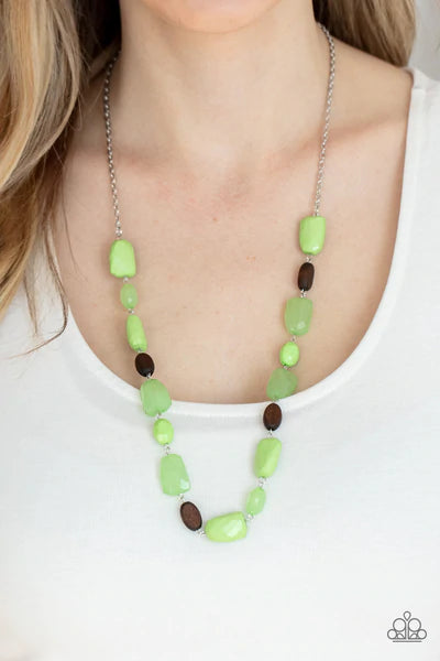 Meadow Escape Paparazzi Accessories Necklace with Earrings