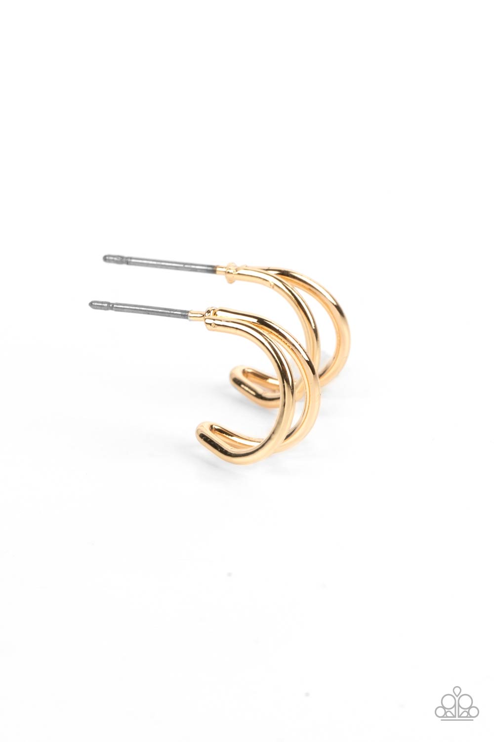Charming Crescents Paparazzi Accessories Hoop Earrings Gold
