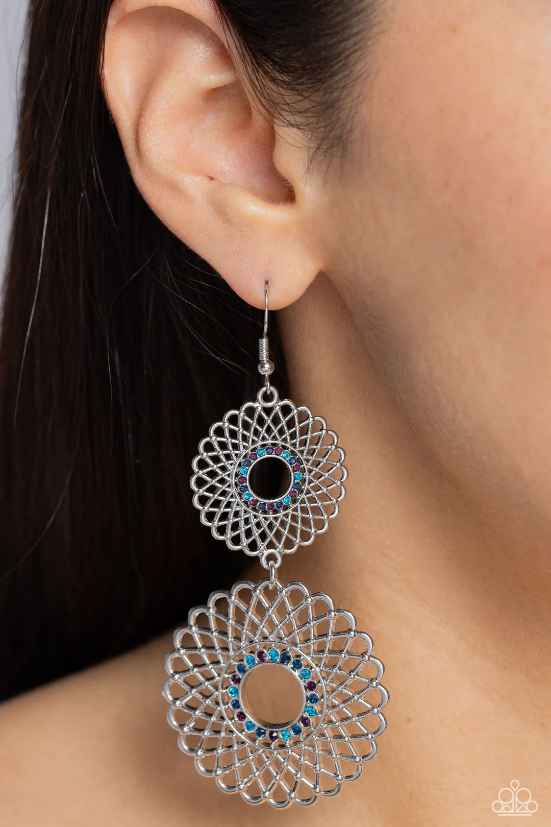 Regal Roulette Paparazzi Accessories Earrings Multi