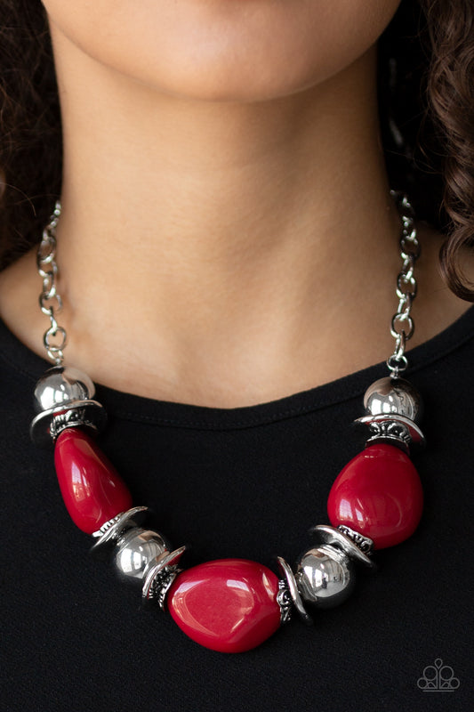 Vivid Vibes Paparazzi Accessories Necklace with Earrings