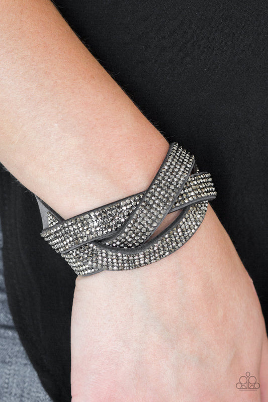 Nice Girls Finish Last Paparazzi Accessories Bracelet - Silver