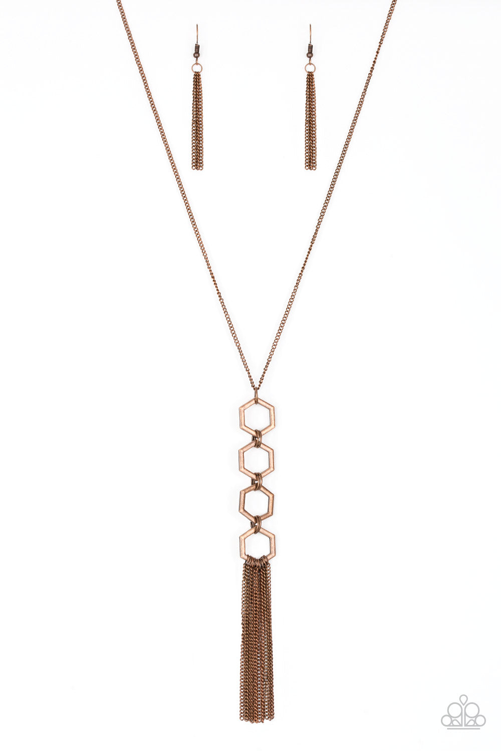 Ready, Set, GEO! Paparazzi Accessories Necklace with Earrings