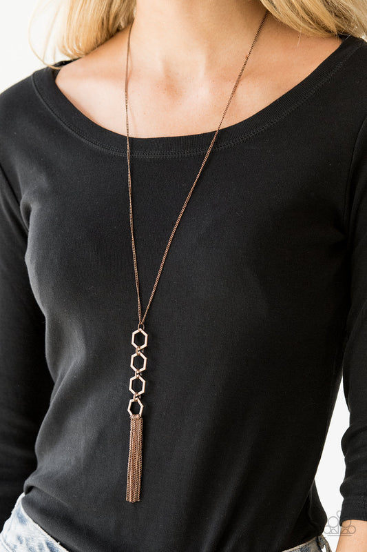 Ready, Set, GEO! Paparazzi Accessories Necklace with Earrings