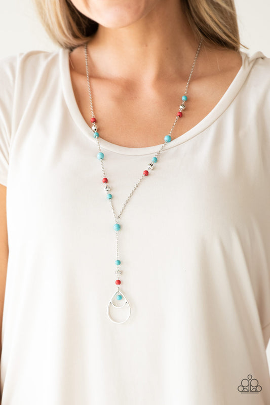 Sandstone Savannahs Paparazzi Accessories Necklace with Earrings Multi