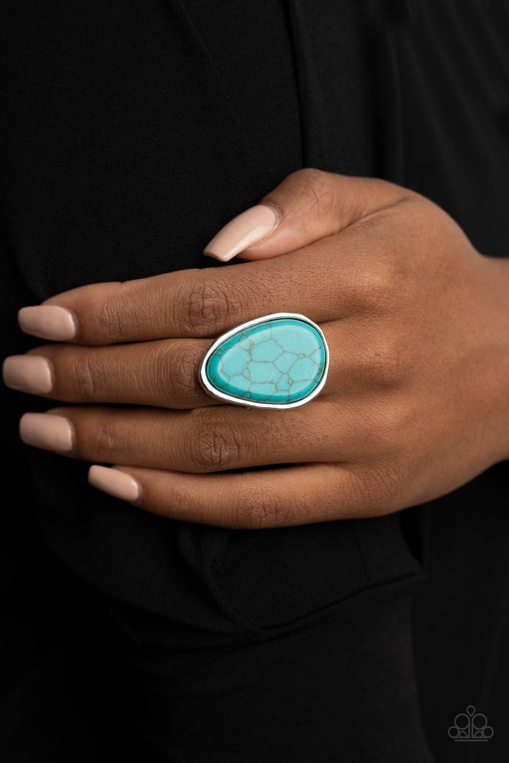 Marble Mecca Paparazzi Accessories Ring -Blue