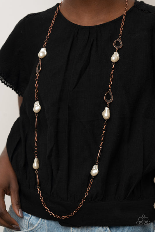 Rustic Refinery Paparazzi Accessories Necklace with Earrings Copper