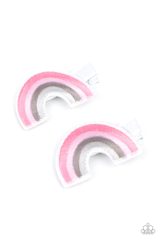 Follow Your Rainbow Paparazzi Accessories Hair Clips Pink