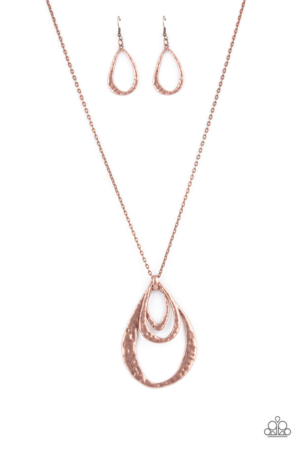 Relic Renaissance Paparazzi Accessories Necklace with Earrings - Copper