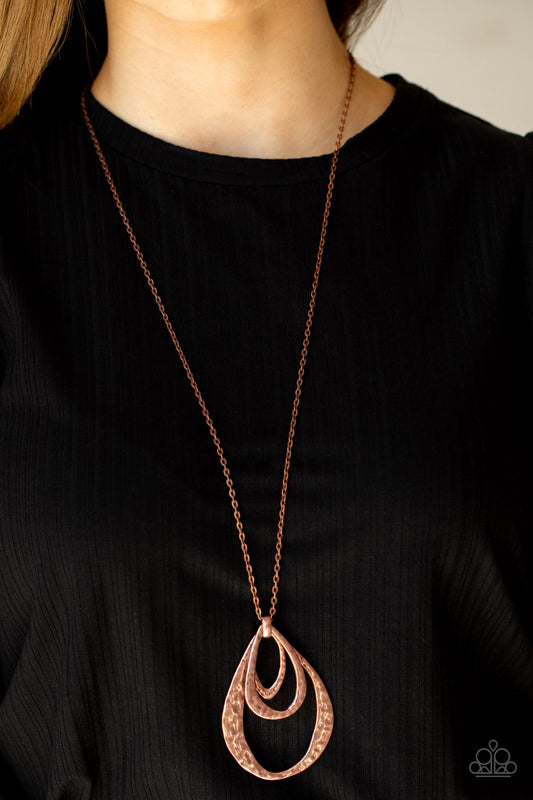 Relic Renaissance Paparazzi Accessories Necklace with Earrings - Copper