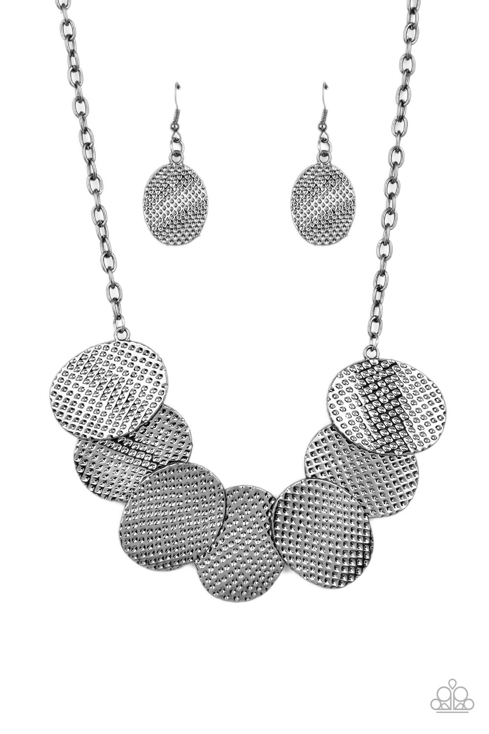 Industrial Wave Paparazzi Accessories Necklaces with Earrings