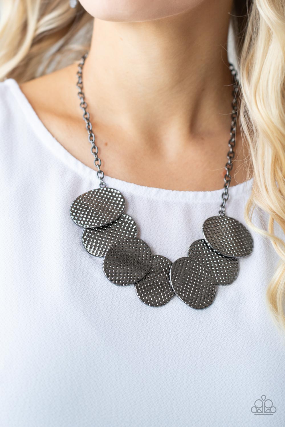 Industrial Wave Paparazzi Accessories Necklaces with Earrings