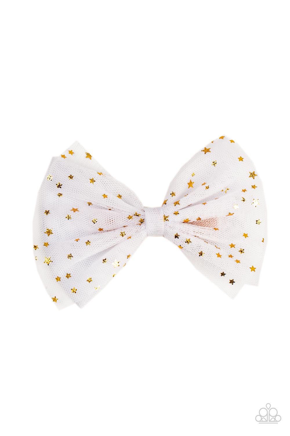 Twinkly Tulle Paparazzi Accessories Hair Clip White