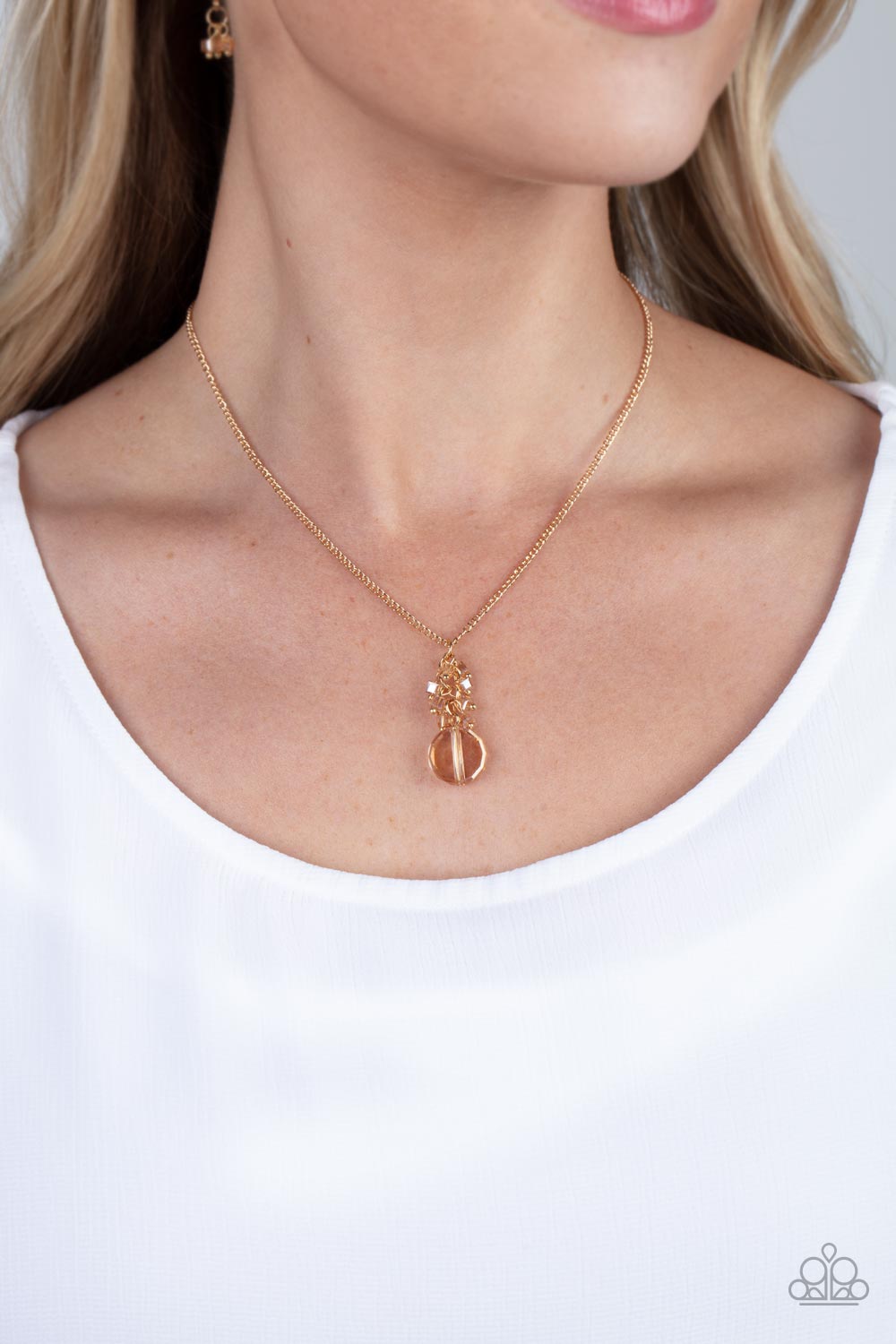 Clustered Candescence Paparazzi Accessories Necklaces with Earrings
