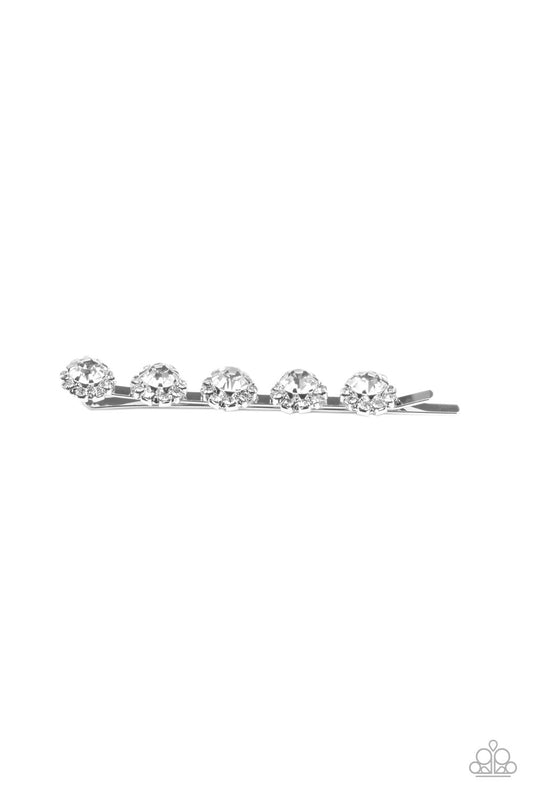 Polished Posies Paparazzi Accessories Hair Clip White