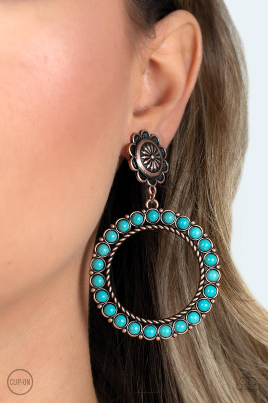 Playfully Prairie Paparazzi Accessories Clip On Earrings