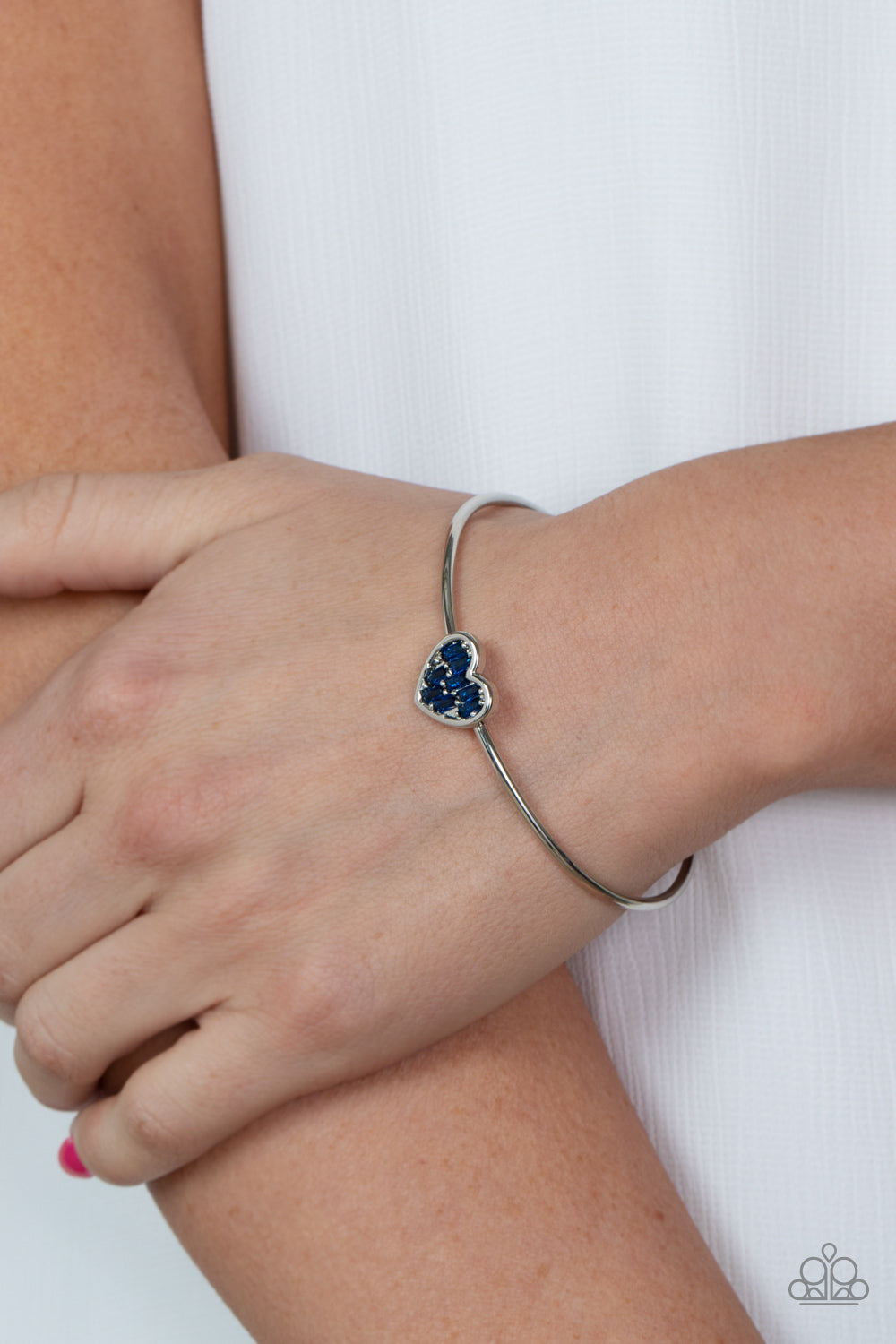 Heart of Ice Paparazzi Accessories Cuff Bracelet Blue