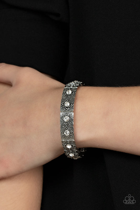 Venetian Valentine Paparazzi Accessories Bracelet  White
