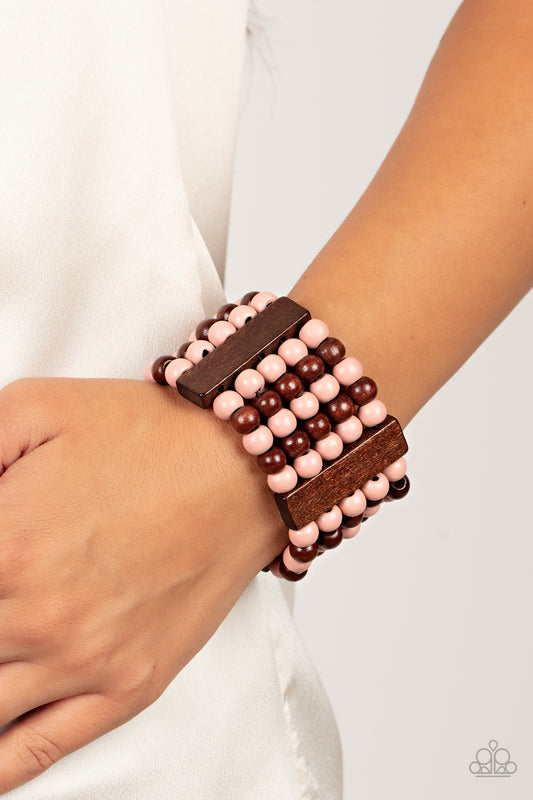 Island Soul Paparazzi Accessories Bracelet - Pink