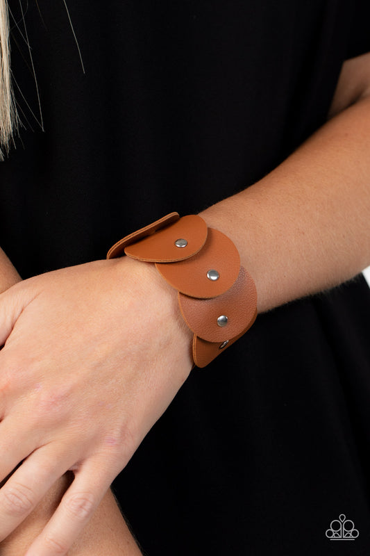 Rhapsodic Roundup Paparazzi Accessories Bracelet Brown