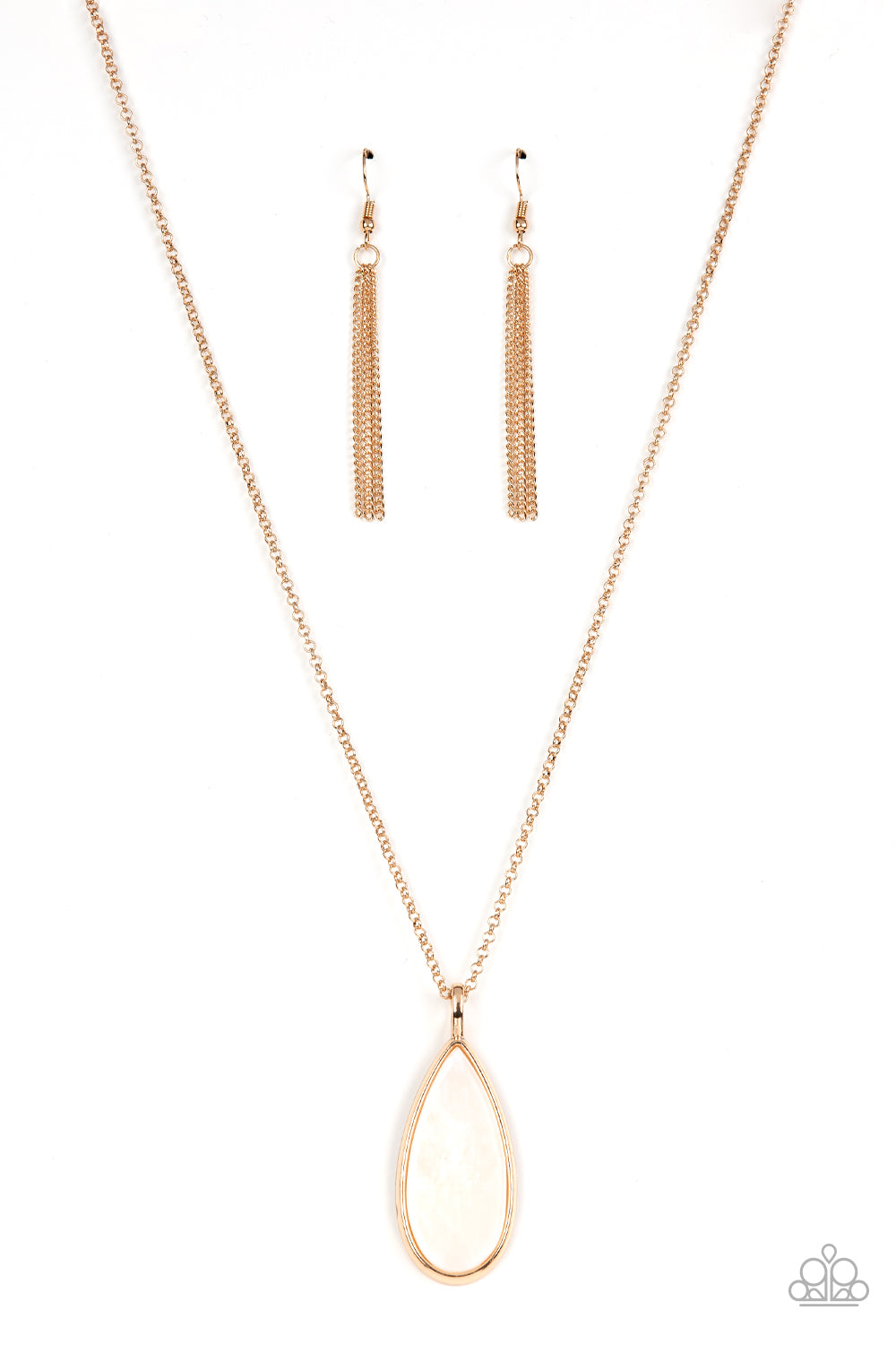 Yacht Ready Paparazzi Accessories Necklace with Earrings