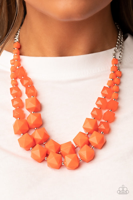 Summer Excursion Paparazzi Accessories Necklace with Earrings