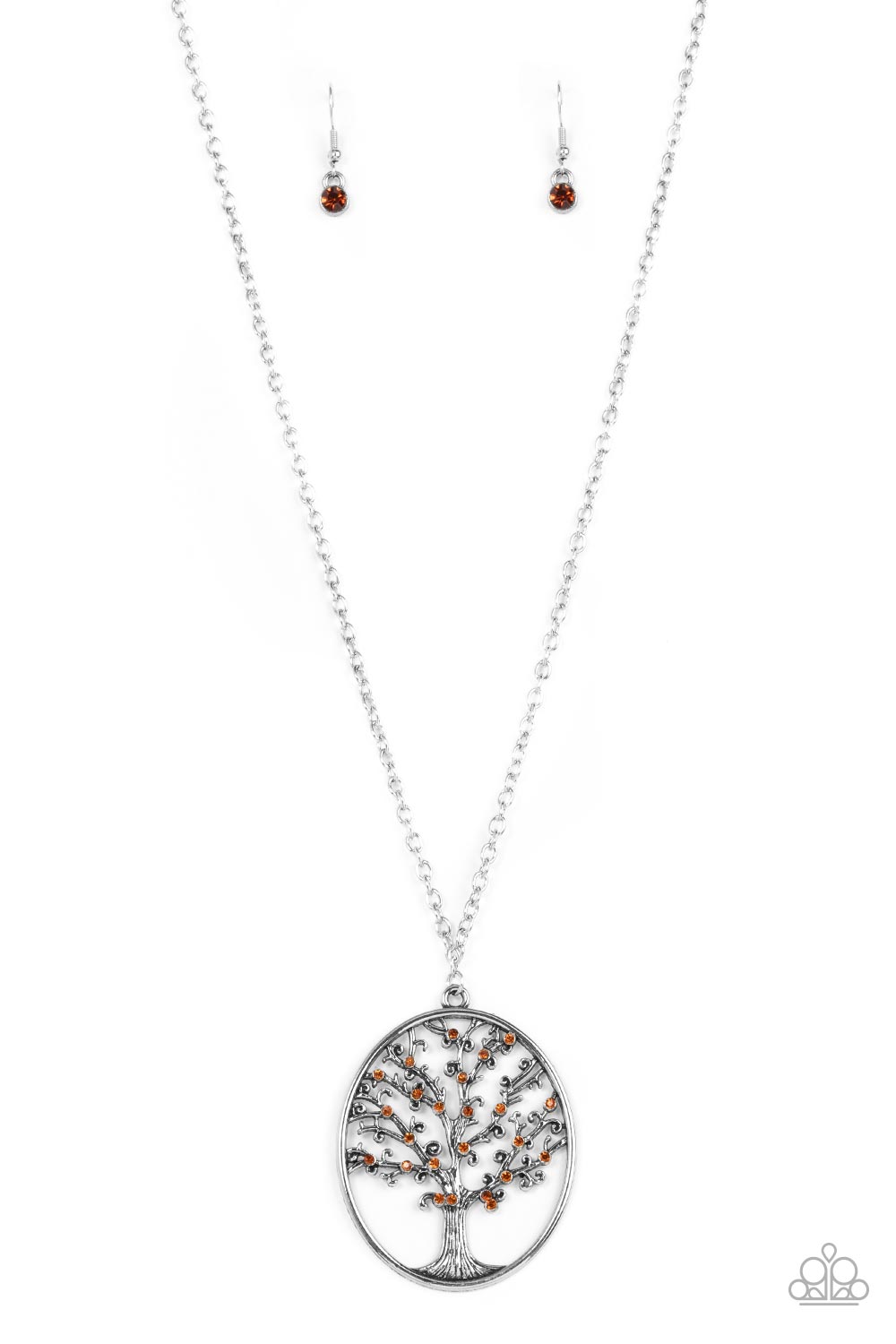 Autumn Abundance Paparazzi Accessories Necklace with Earrings