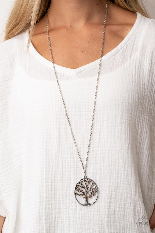 Autumn Abundance Paparazzi Accessories Necklace with Earrings