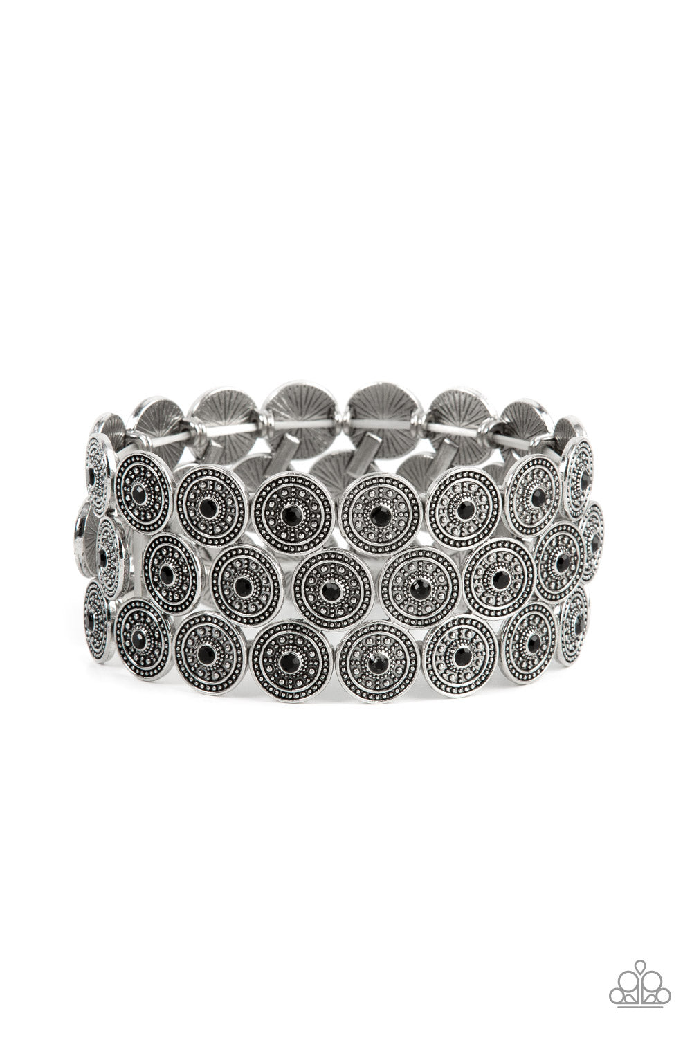 Forgotten Treasure Paparazzi Accessories Bracelet Black