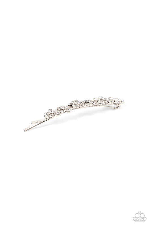 Starry Sprinkles Paparazzi Accessories Hair Clip White
