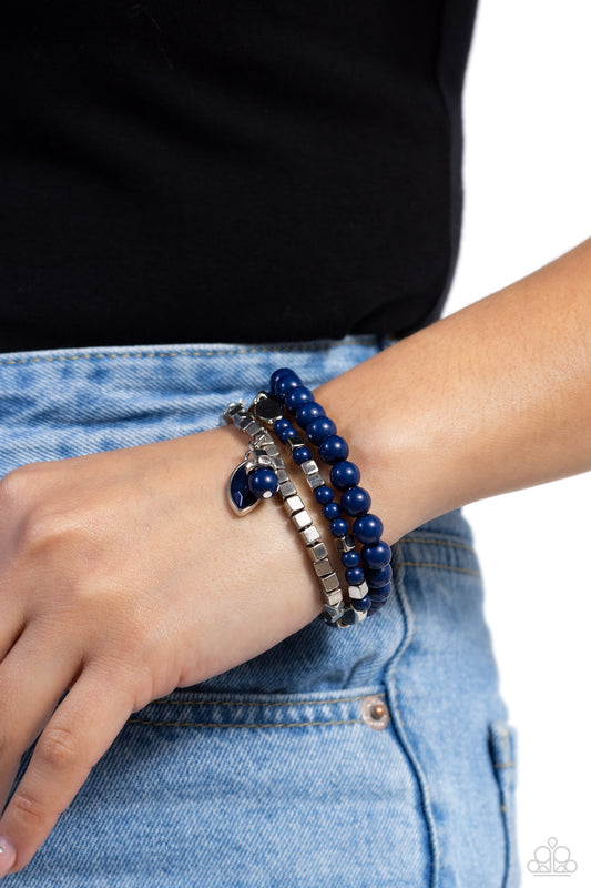 Redefined Romance Paparazzi Accessories Bracelet Blue