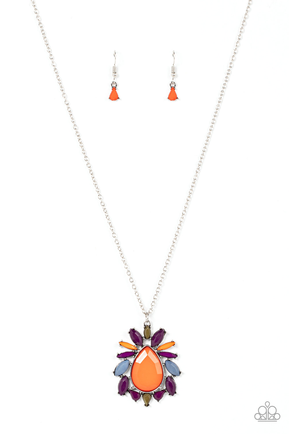 Indie Icon Paparazzi Accessories Necklace with earrings Multi