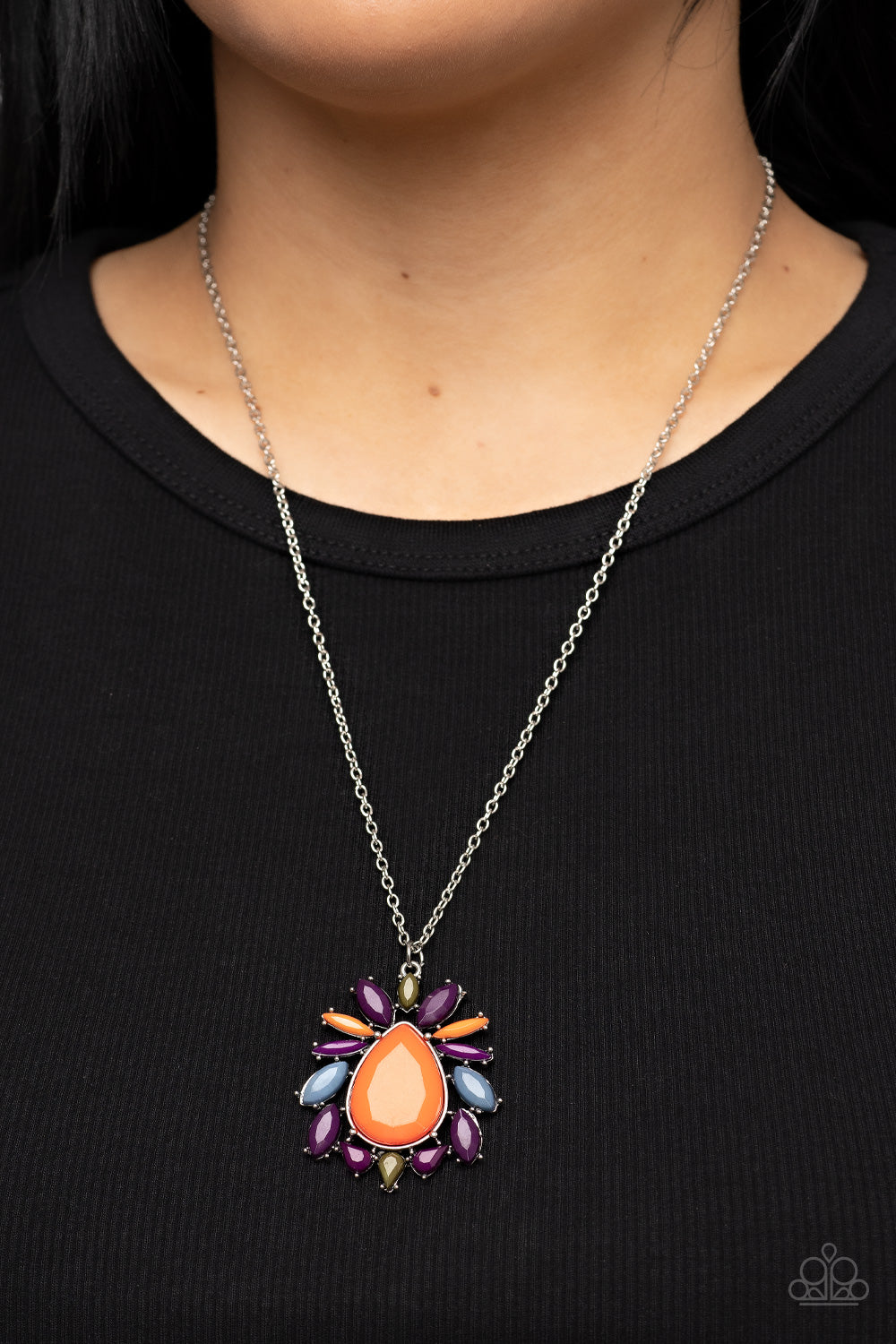 Indie Icon Paparazzi Accessories Necklace with earrings Multi