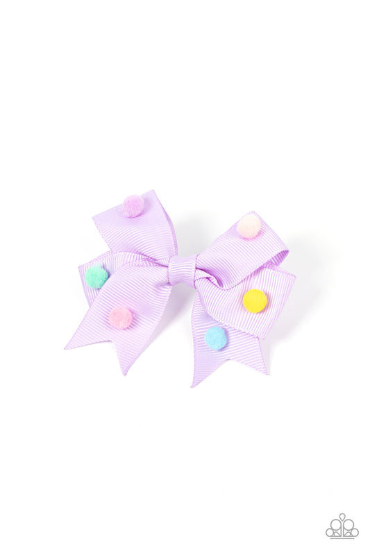 Pom Poms Promenade Paparazzi Accessories Hair Clip - Purple
