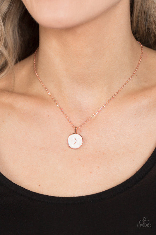 Moon Magic Paparazzi Accessories Necklace with Earrings  Copper