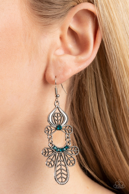 Galapagos Gala Paparazzi Accessories Earrings Blue
