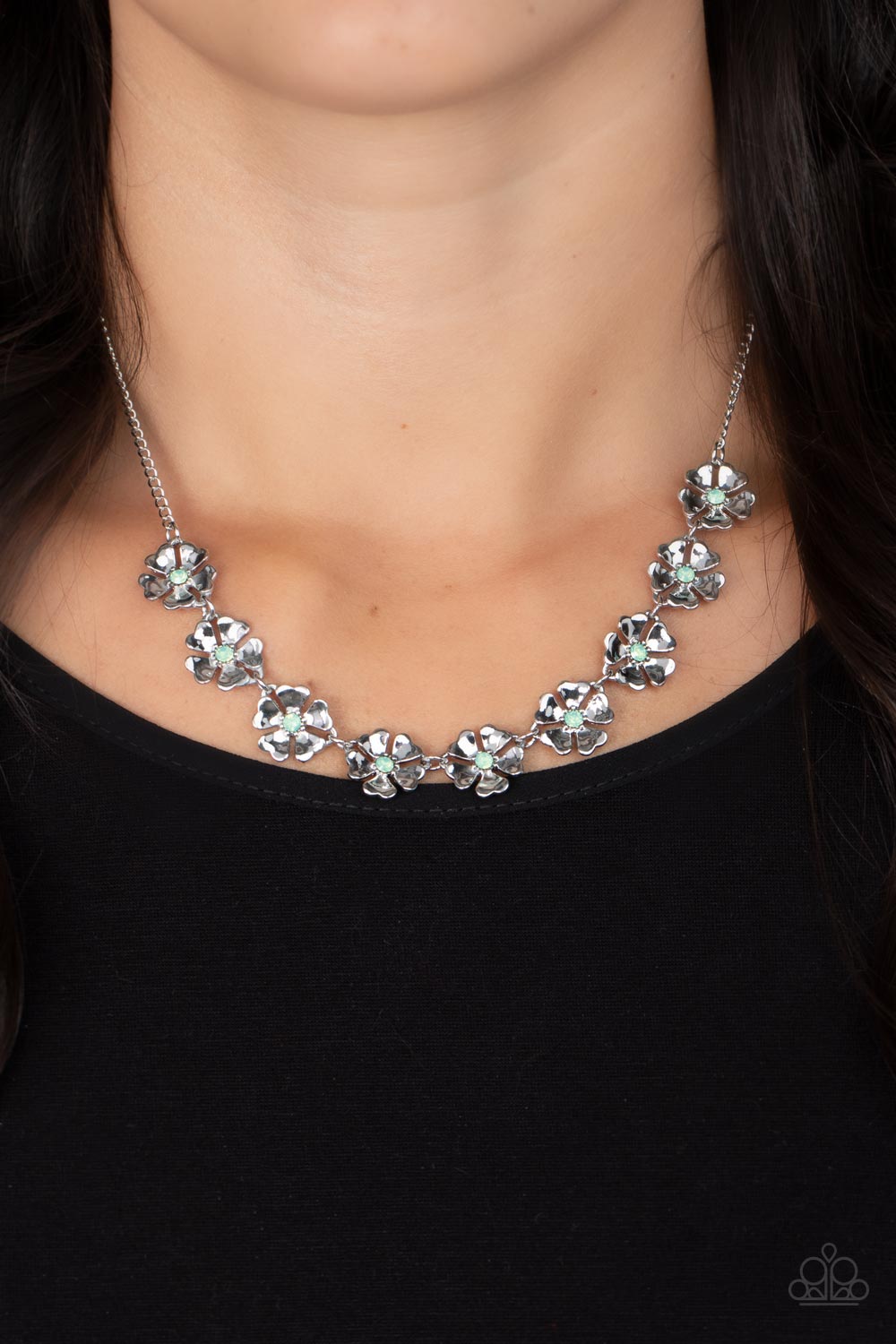 Petunia Palace Paparazzi Accessories Necklace with Earrings - Green