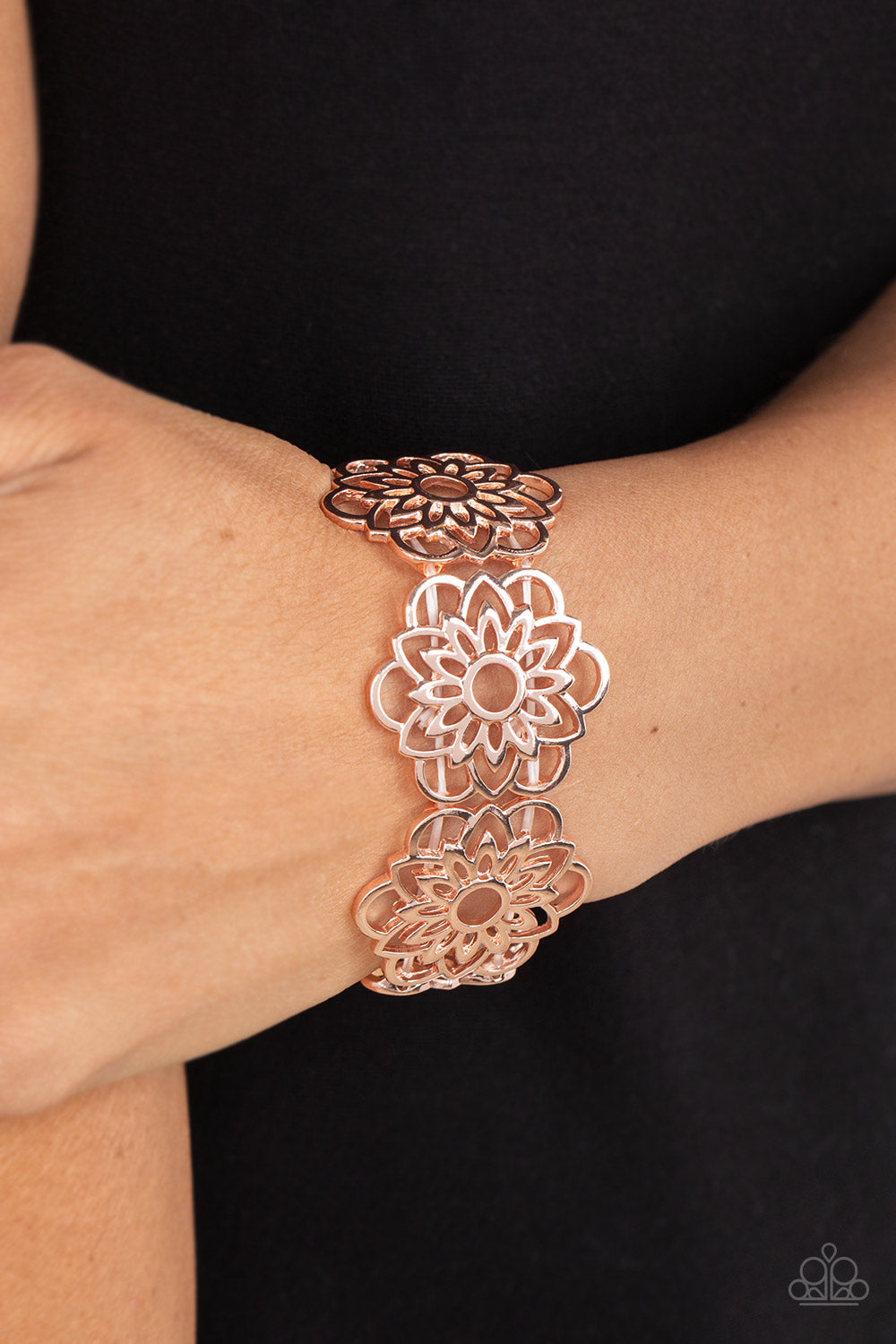 Baroque Bouquet Paparazzi Accessories Bracelet Gold