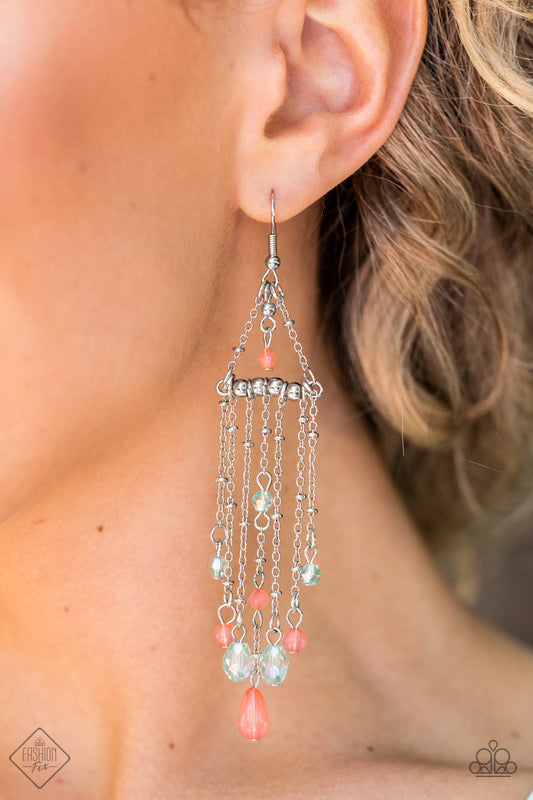 Marina Breeze Paparazzi Accessories Earrings - Orange