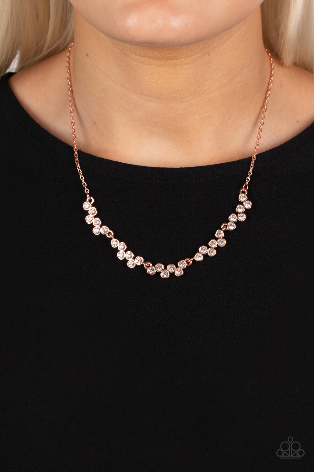 SELFIE-Love Paparazzi Accessories Necklace with Earrings Copper