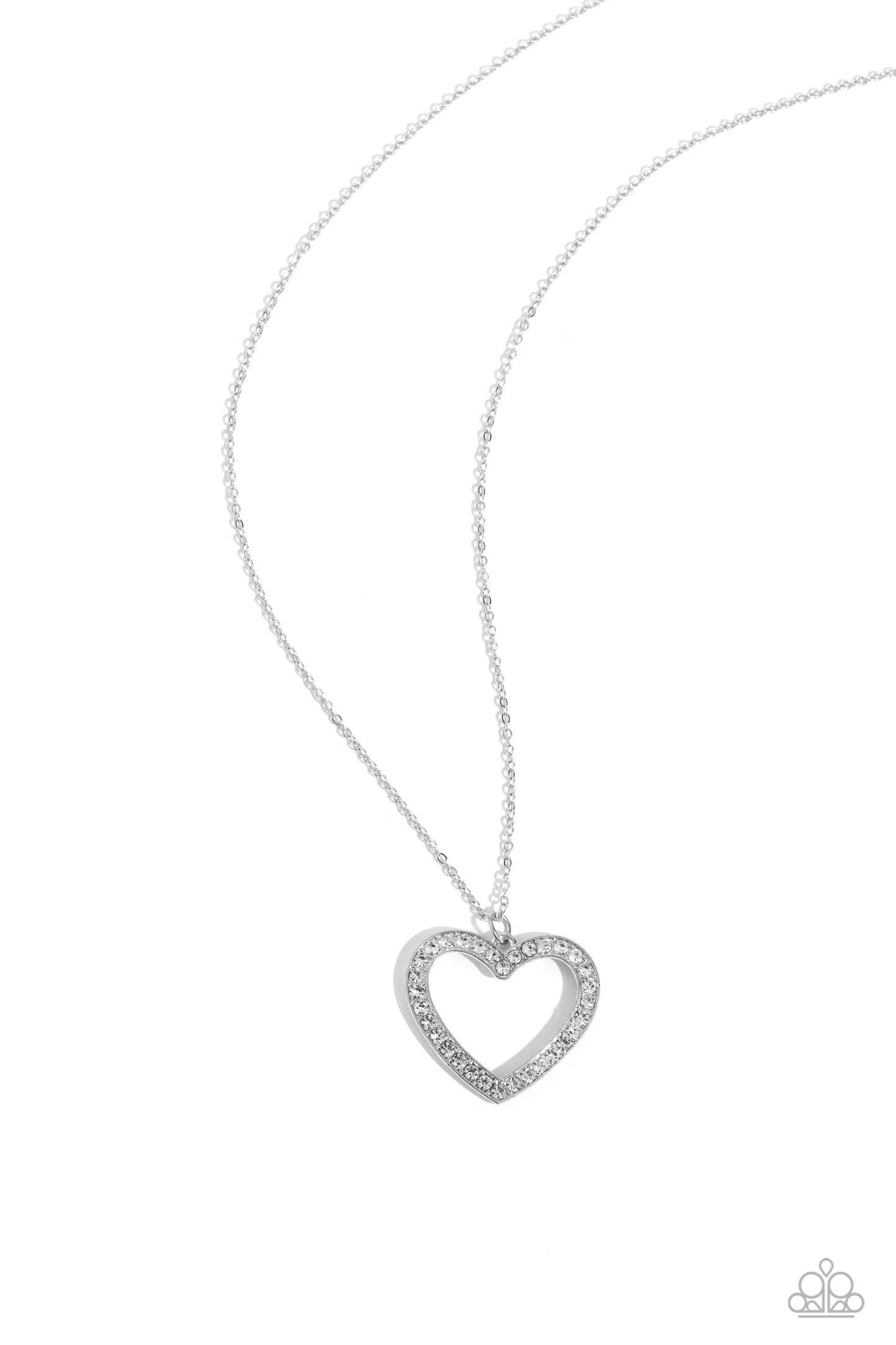 Dainty Darling Paparazzi Accessories Necklace with Earrings - White