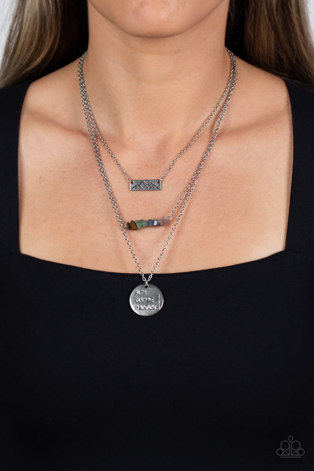 Miracle Mountains Paparazzi Accessories Necklace with Earrings Multi