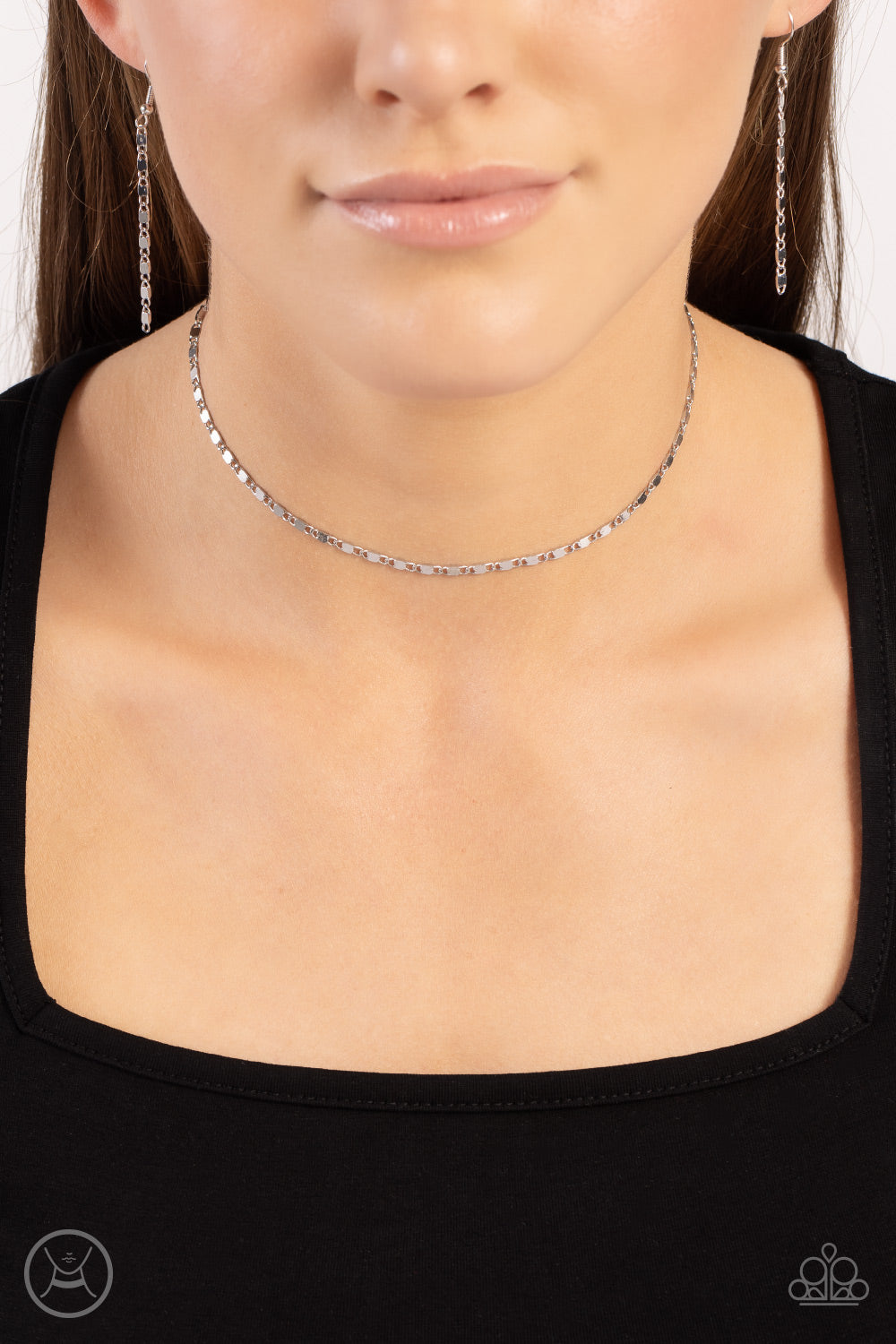 Minimalist Maiden Paparazzi Accessories Necklaces with Earrings - Silver
