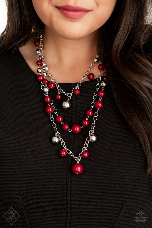 The Partygoer Paparazzi Accessories Necklace with Earrings