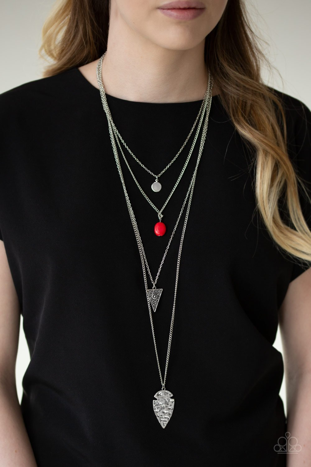 Grounded in Artifact Paparazzi Accessories Necklace with Earrings