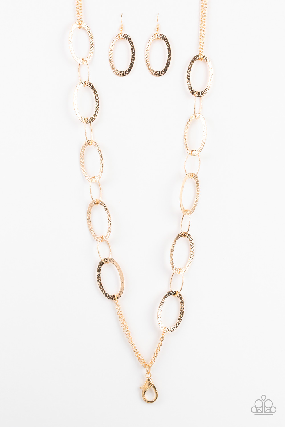 Glimmer Goals Paparazzi Accessories Lanyard with Earrings