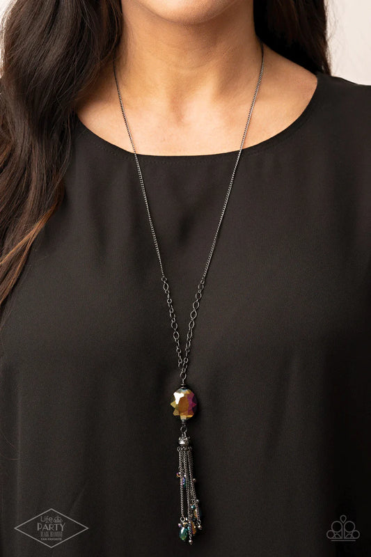 Fringe Flavor Paparazzi Accessories Necklace with Earrings Multi