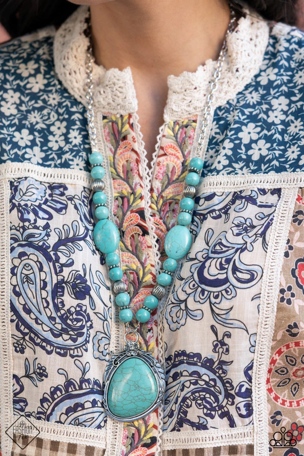 Southwest Paradise Paparazzi Accessories Necklace with Earrings