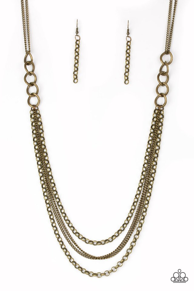 Mechanical Mayhem Paparazzi Accessories Necklace with Earrings